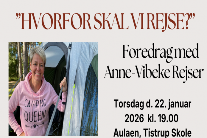 Tag med på rejse med Anne-Vibeke i et foredrag.