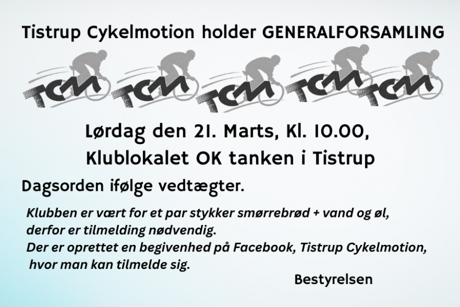 Generalforsamling i Tistrup Cykelmotion 