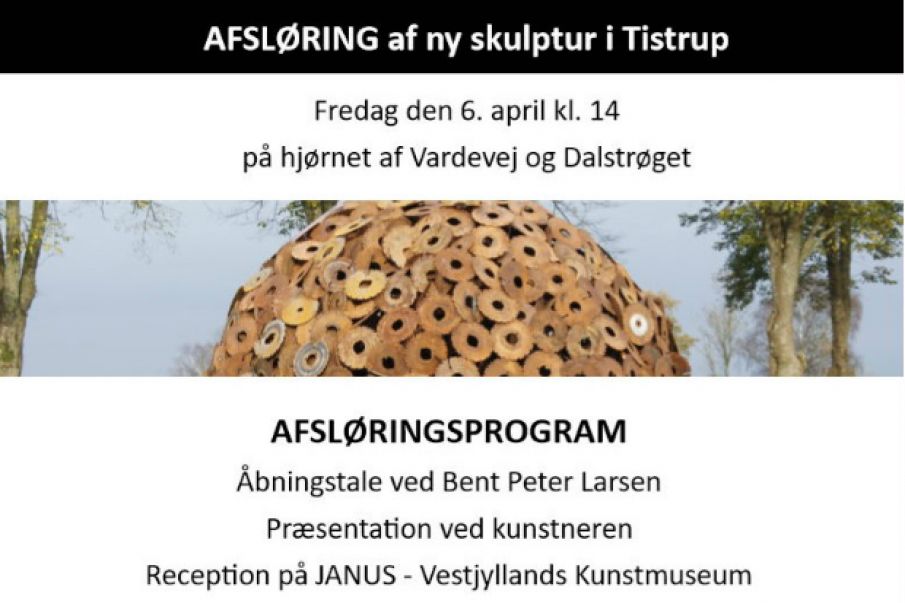 Afsløring af ny skulptur i Tistrup