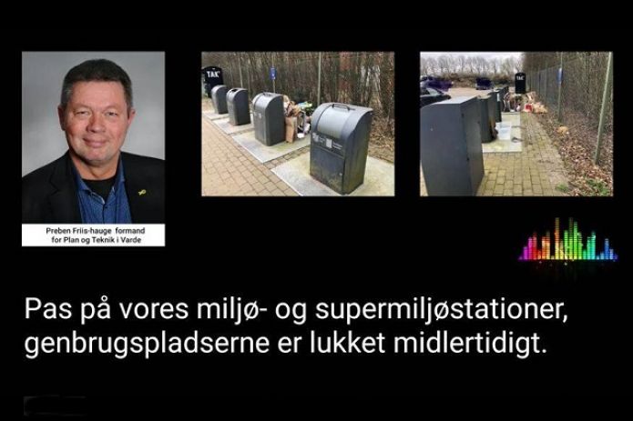 Indslag: Pas på vores miljø- og supermiljøstationer.