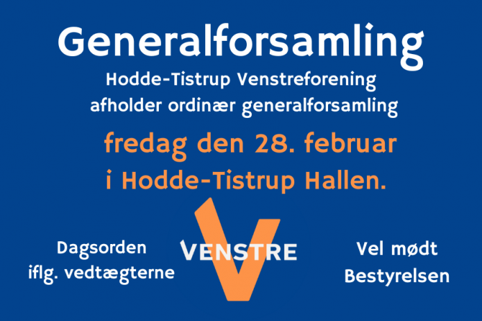 Generalforsamling i Hodde-Tistrup Venstre