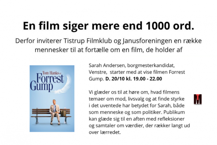 Tistrup Filmklub viser "Forrest Gump"