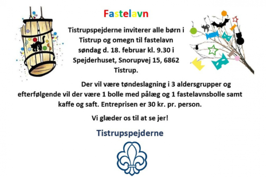 Fastelavn hos Tistrup Spejderne