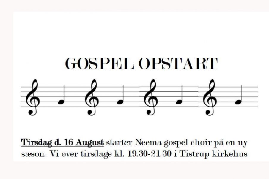 Gospel opstart